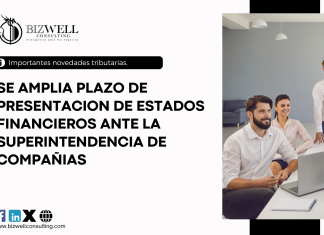 SE AMPLIA PLAZO DE PRESENTACION DE ESTADOS FINANCIEROS ANTE LA SUPERINTENDENCIA DE COMPAÑIAS
