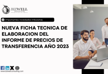 ENTRADA EN VIGENCIA DE NUEVA FICHA TECNICA DE ELABORACION DE INFORMES DE PRECIOS DE TRANSFERENCIA DEL EJERCICIO FISCAL 2023