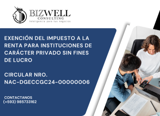 EXENCIÓN DEL IMPUESTO A LA RENTA PARAINSTITUCIONES DE CARÁCTER PRIVADO SIN FINES DE LUCRO | CIRCULAR NRO. NAC-DGECCGC24-00000006